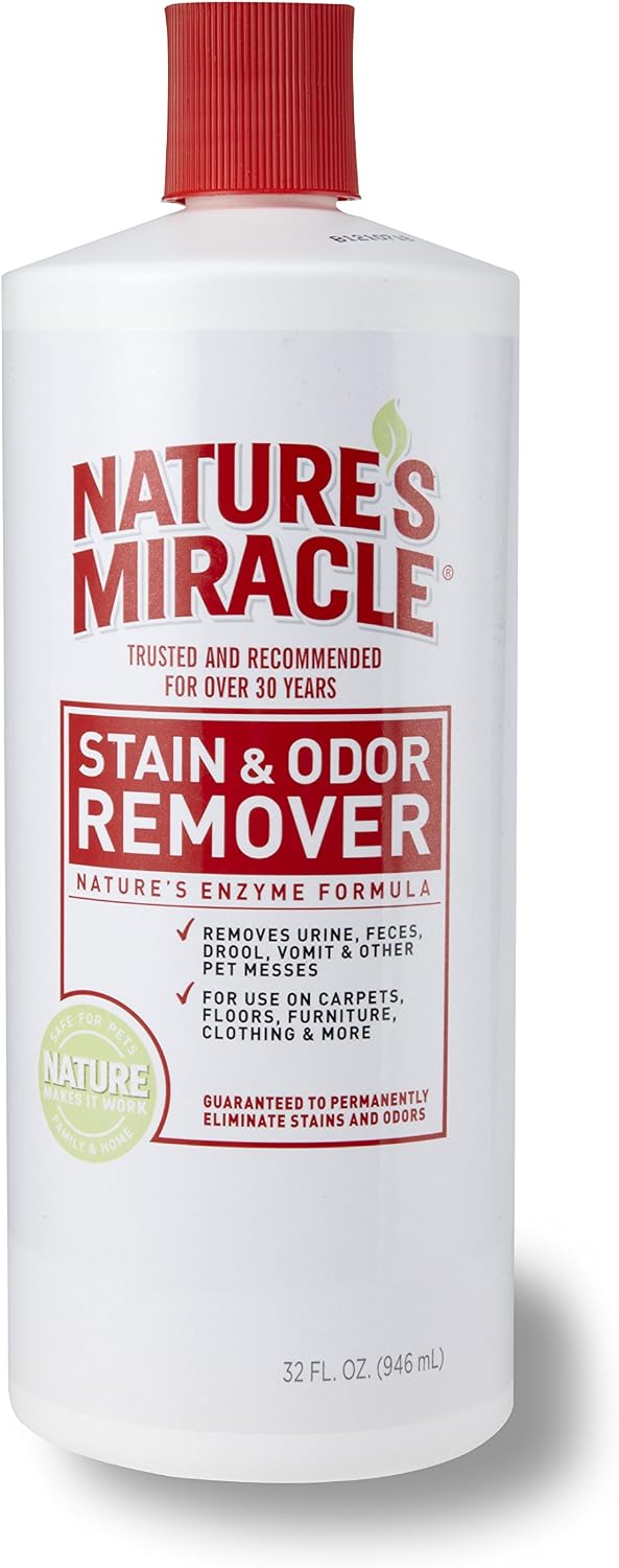 Nature's Miracle stain and odor remover 32 oz pour bottle