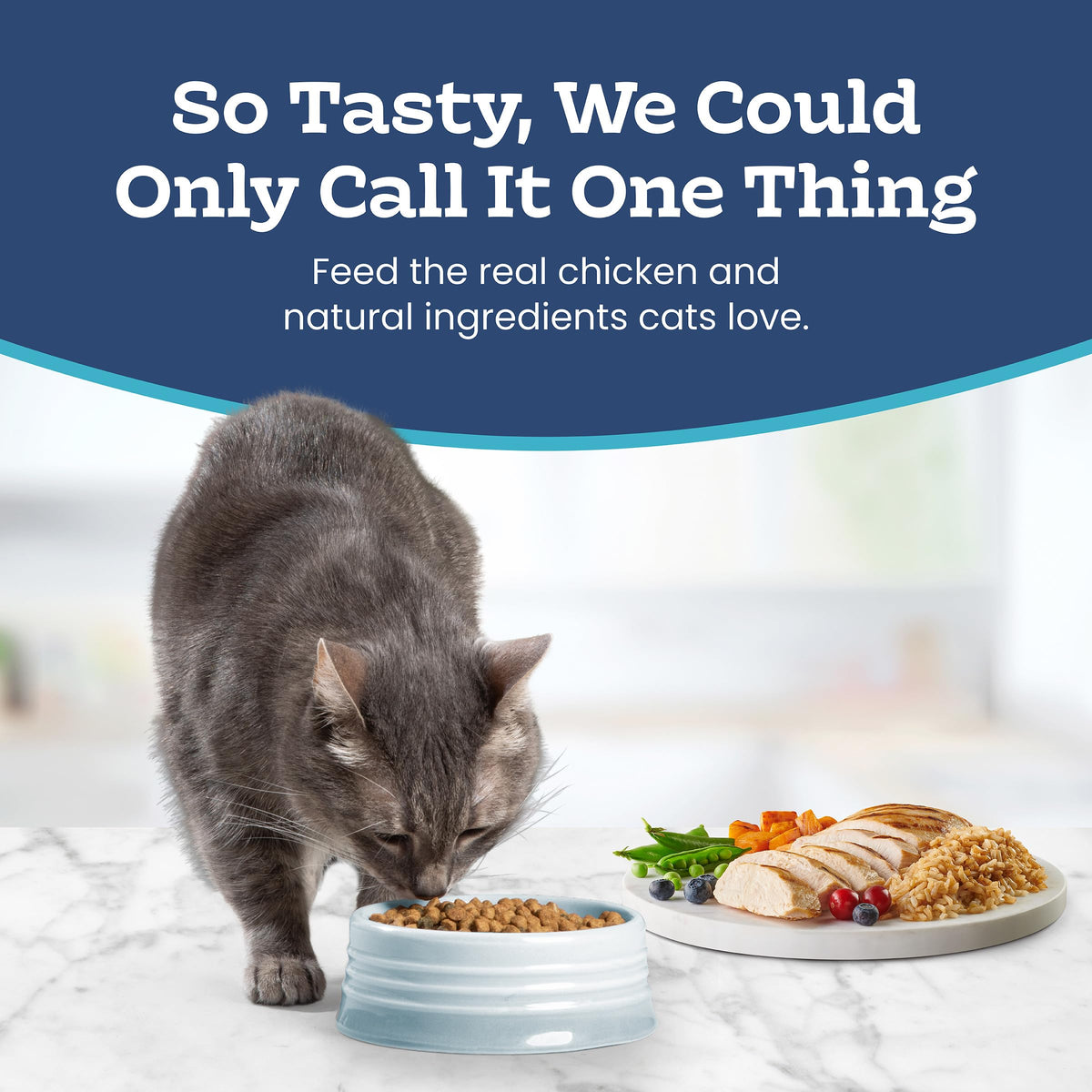 Blue Buffalo Tastefuls Chicken Dry Cat Food for Adult Indoor Cats, 7 lb