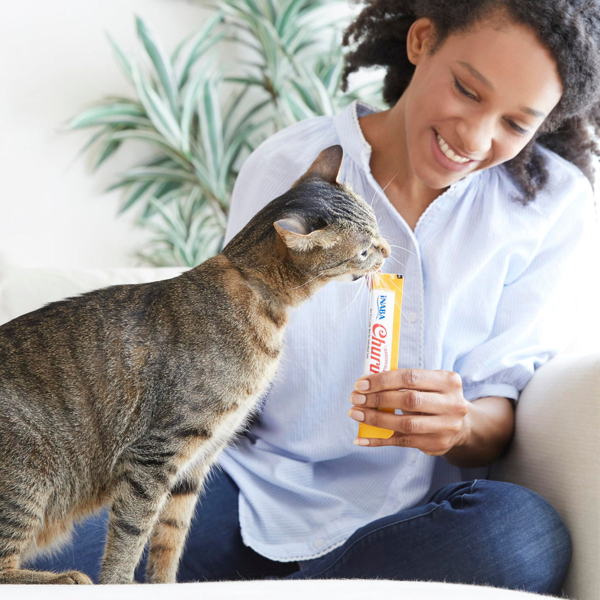 INABA Churu Lickable Cat Treats – Chicken Variety, 20 Tubes