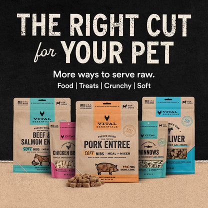 Vital Essentials Freeze-Dried Beef Tripe Nibs Dog Treats, 14 oz