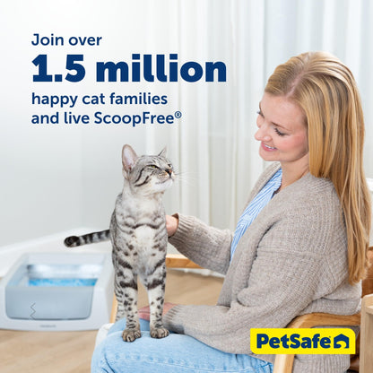 PetSafe ScoopFree Lavender Crystal Disposable Cat Litter Trays, 4-Pack