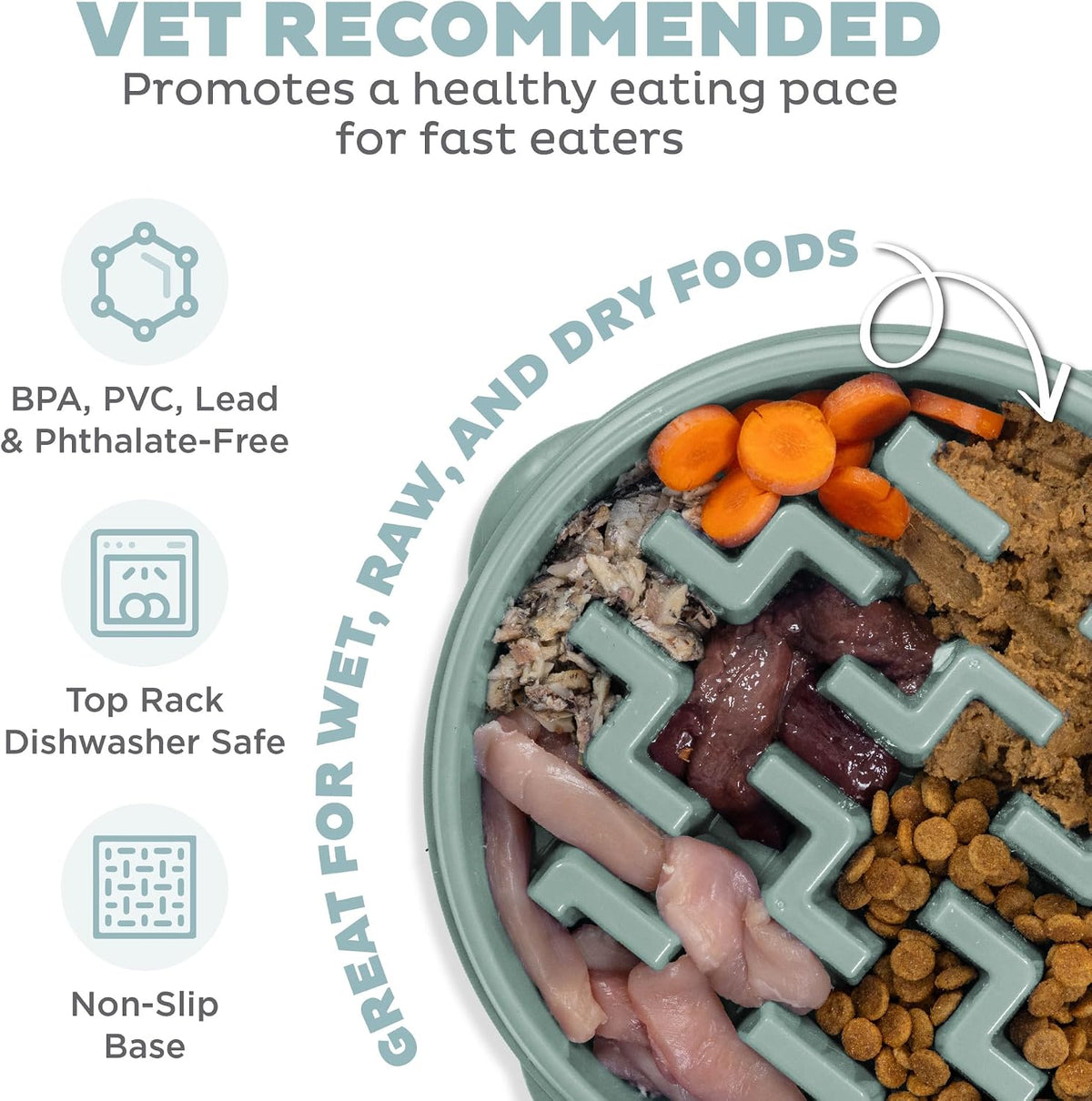 Outward Hound Slo Bowl Slow Feeder – features overview