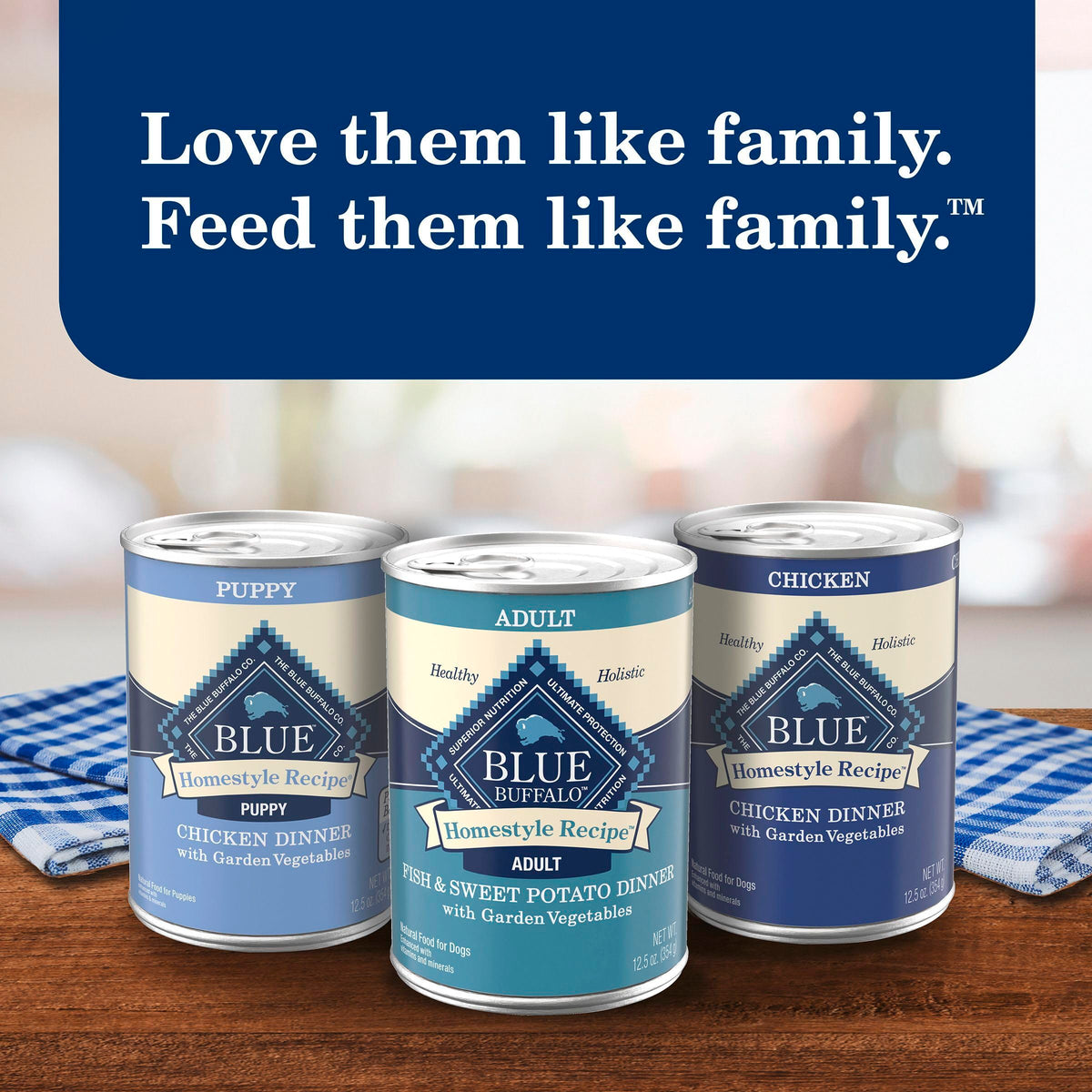 Blue Buffalo Homestyle Recipe Wet Dog Food Variety Pack, 6 Count