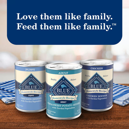 Blue Buffalo Homestyle Recipe Wet Dog Food Variety Pack, 6 Count
