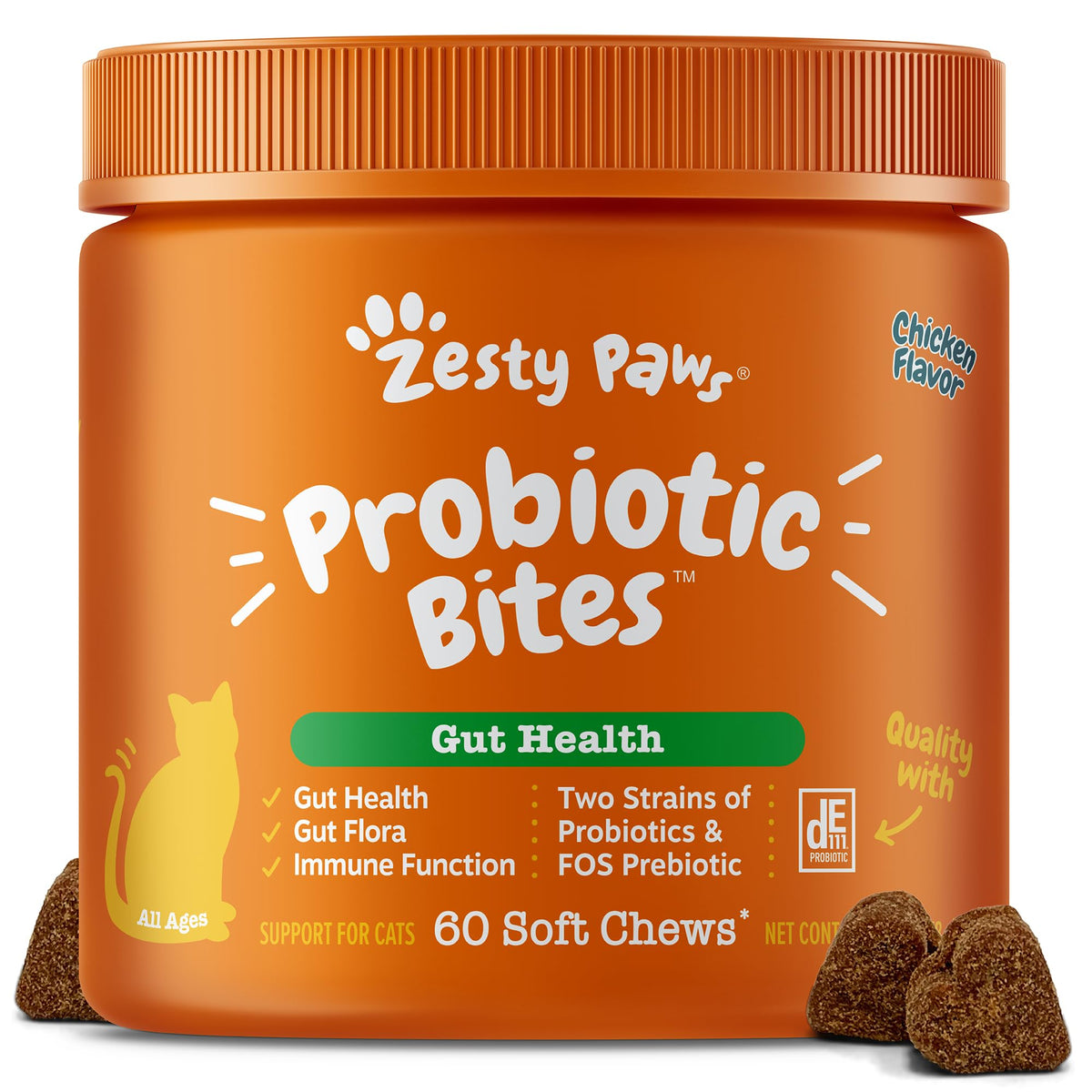 Zesty Paws Pumpkin Probiotic Soft Chews for Dogs, 90 Count