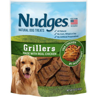 Blue Buffalo Nudges Grillers Steak Dog Treats, 16 oz