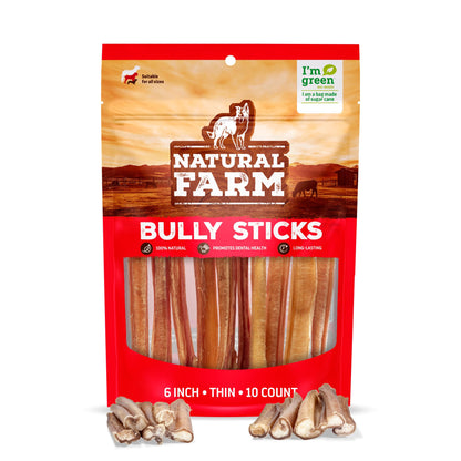 Odor-Free Bully Sticks 6 Inch – texture and finish detail