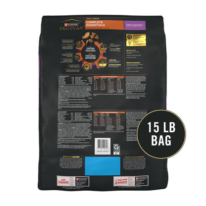 Purina Pro Plan Complete Essentials Chicken & Rice Dry Dog Food, 35 lb