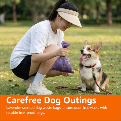 Amazon Basics Leak-Proof Dog Poop Bags with Dispenser, 900 Count