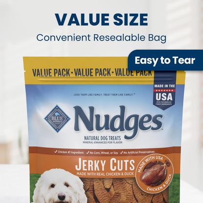Blue Buffalo Nudges Chicken Jerky Cuts Dog Treats, 16 oz