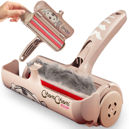 ChomChom Roller reusable pet hair remover white