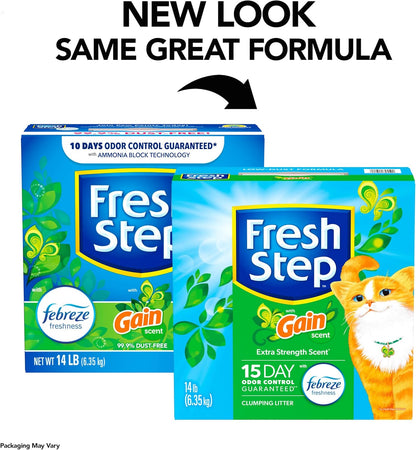 Fresh Step Odor Shield Multi Cat Clumping Cat Litter, 14 lb.