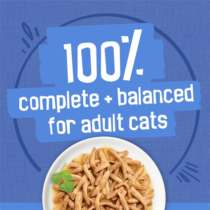 Purina Friskies Shreds Wet Cat Food in Gravy Variety Pack, 24 Cans