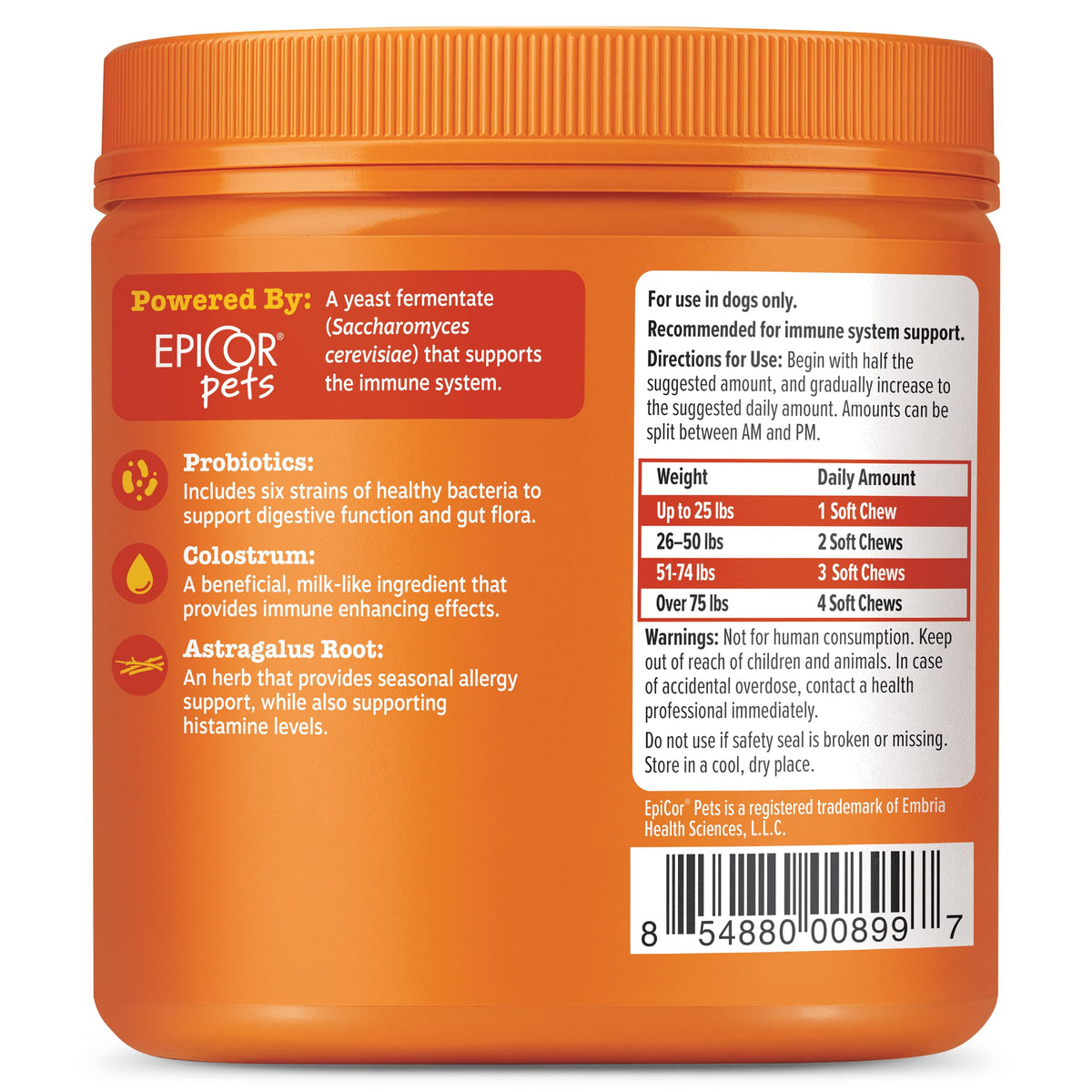 Zesty Paws Peanut Butter Allergy Support Chews for Dogs, 90 Count