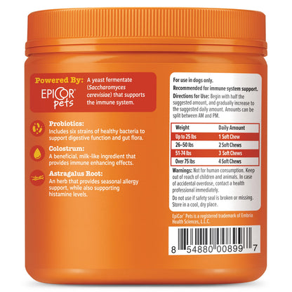 Zesty Paws Peanut Butter Allergy Support Chews for Dogs, 90 Count