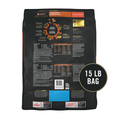 Purina Pro Plan Complete Essentials Chicken & Rice Dry Dog Food, 35 lb