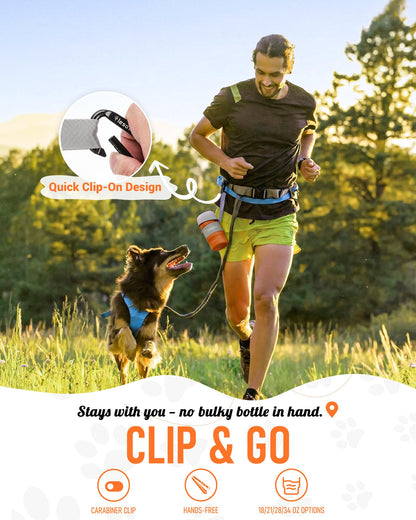 lesotc leak-proof dog water dispenser for hiking