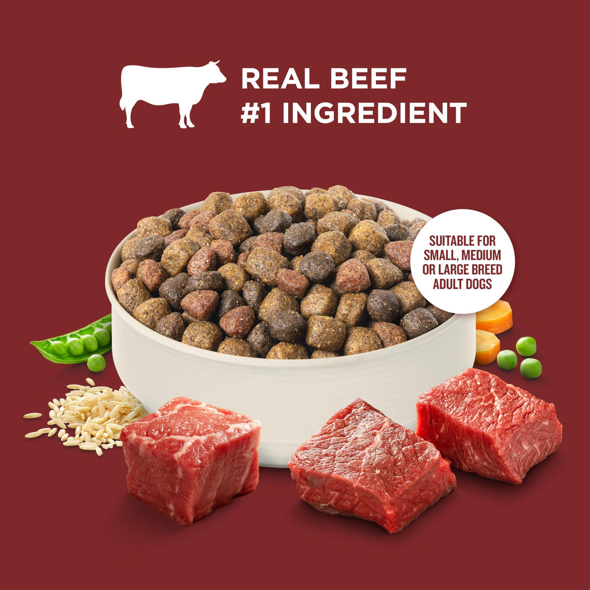 Rachael Ray Nutrish Beef Dog Food – controls close-up