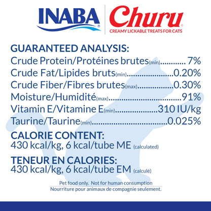 INABA Churu Lickable Cat Treats – Chicken Variety, 20 Tubes
