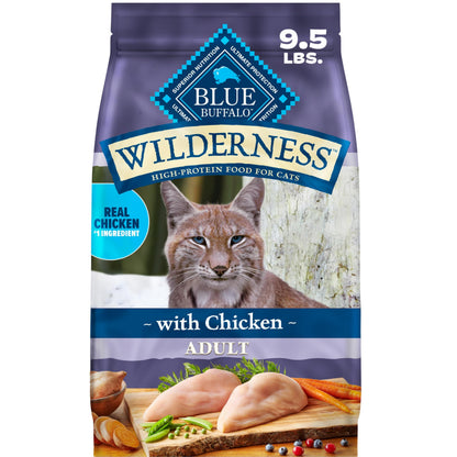 Blue Buffalo Wilderness Chicken Grain-Free Dry Cat Food, 12 lb