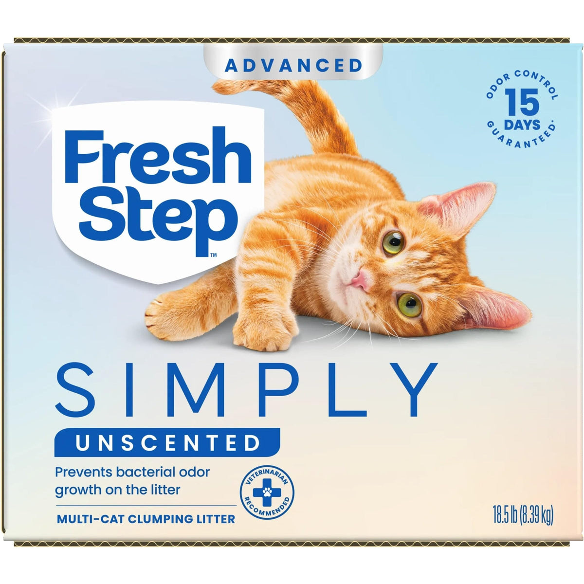 Fresh Step Advanced Ever Fresh Unscented Clumping Cat Litter, 2-Pack