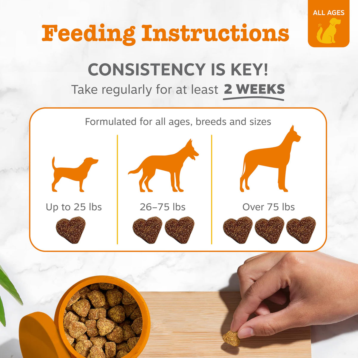 Zesty Paws Peanut Butter Allergy Support Chews for Dogs, 90 Count