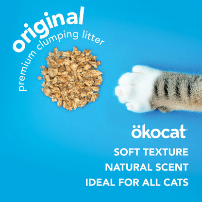 ökocat Low-Tracking Natural Wood Clumping Cat Litter, 14 lb