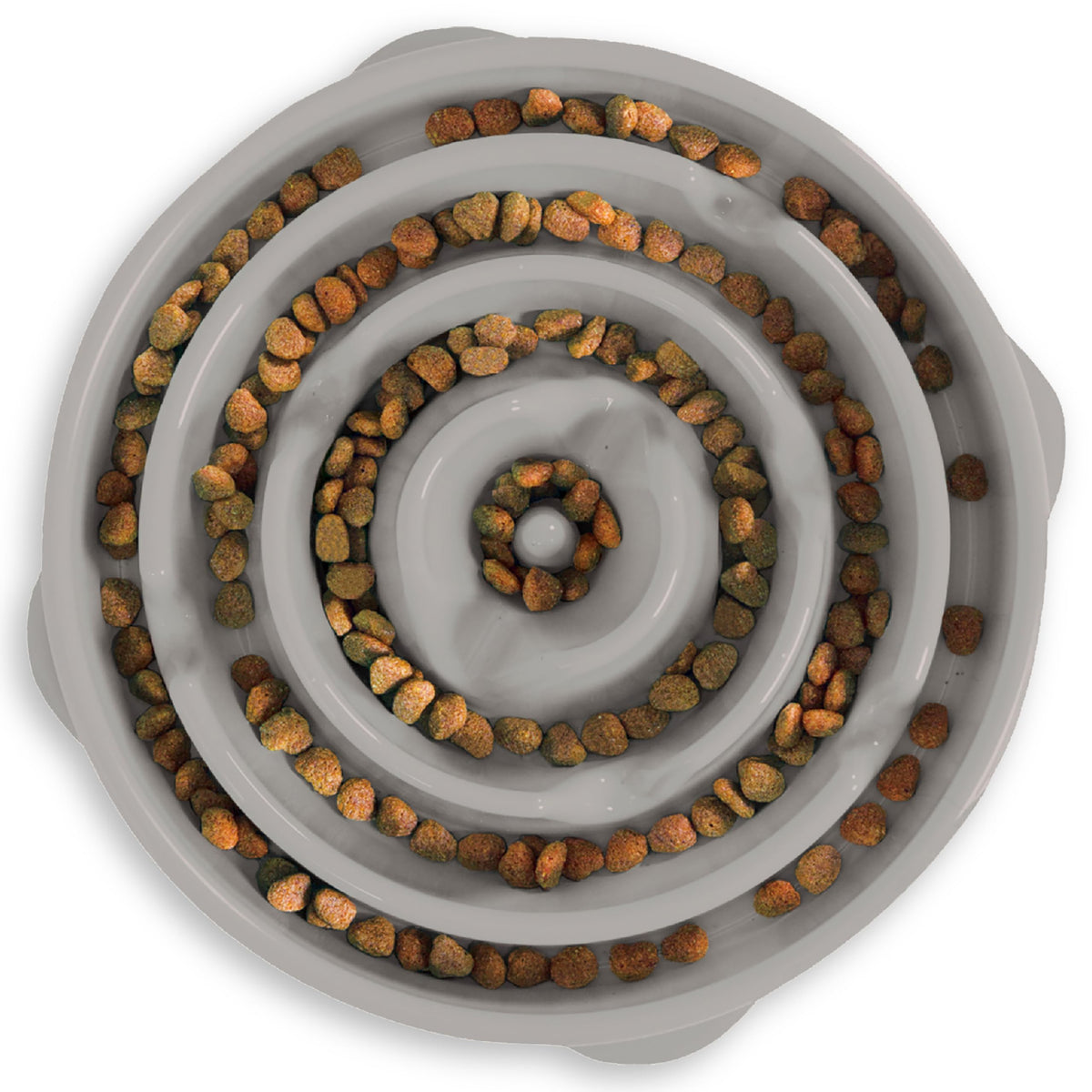 Slow Feeder Dog Bowl Blue – front angle view