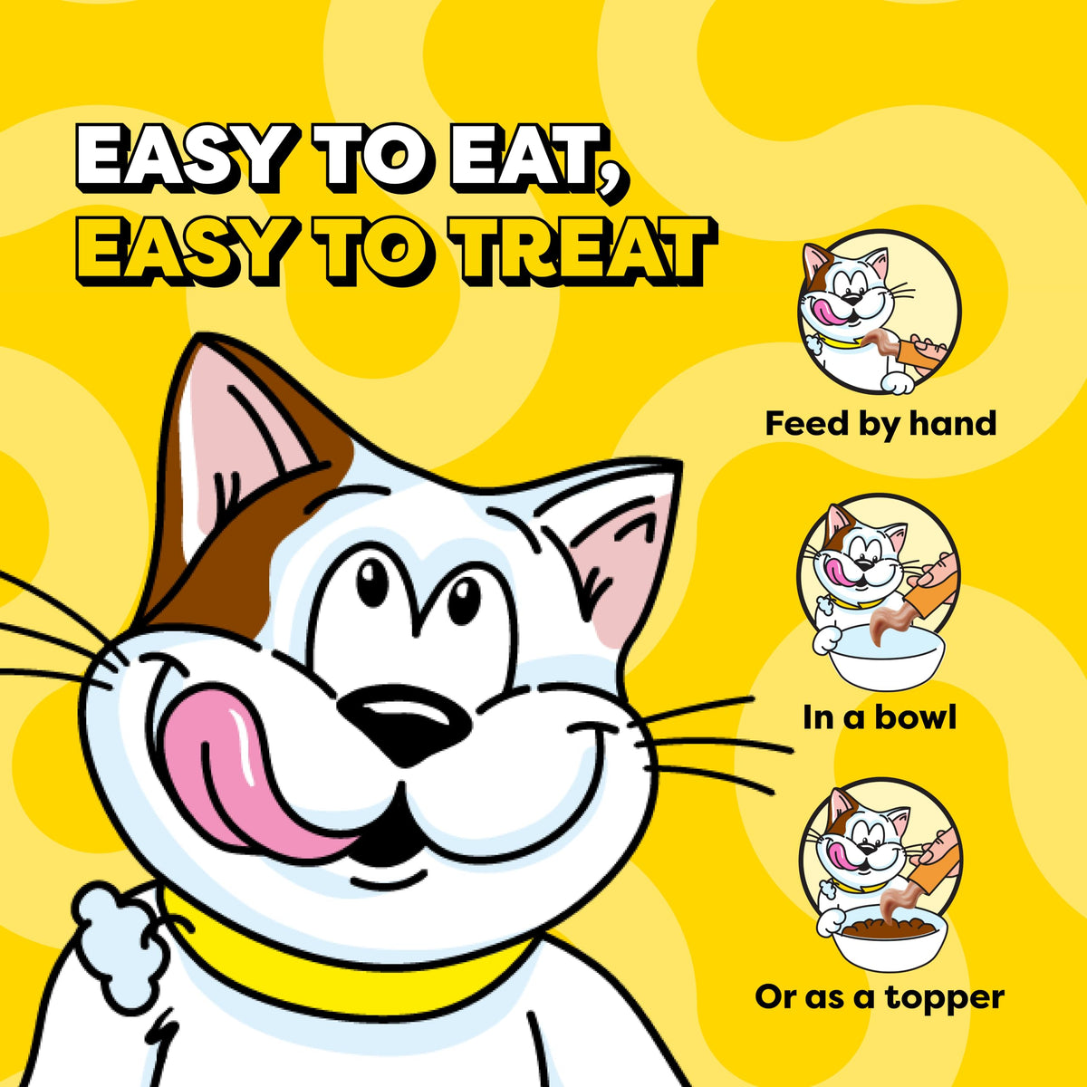 Temptations Creamy Purée Lickable Cat Treats – Seafood Variety, 48 Count