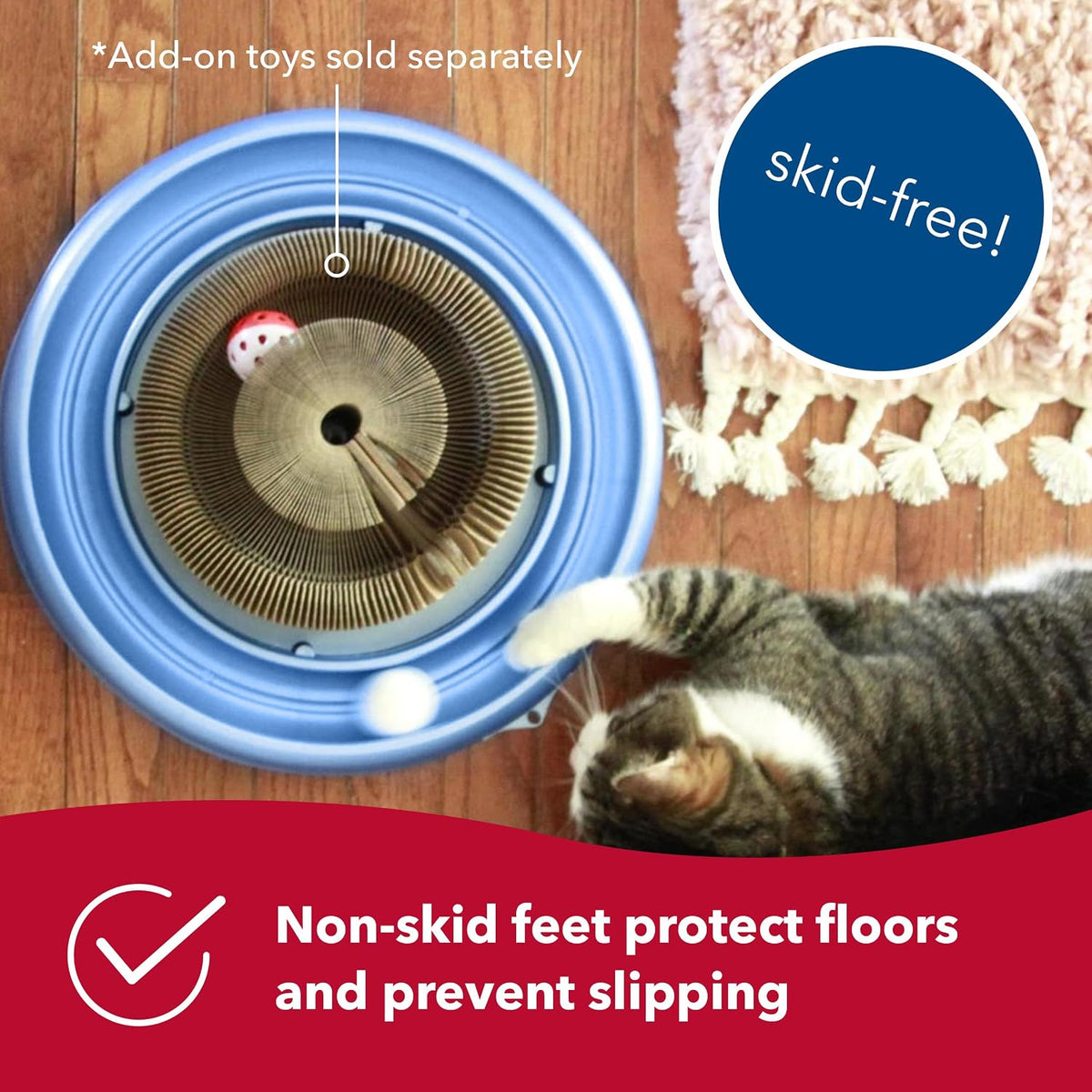 Bergan Turbo Scratcher replaceable cardboard scratch pad with ball track