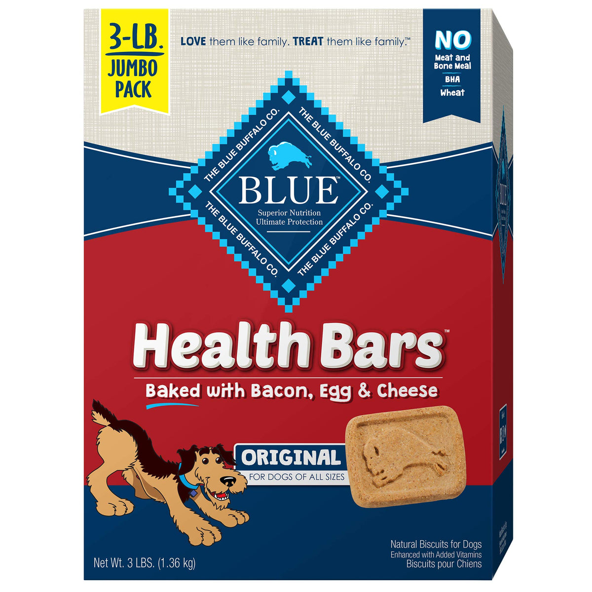 Blue Buffalo Health Bars Apple & Yogurt Dog Biscuits, 3.5 lb
