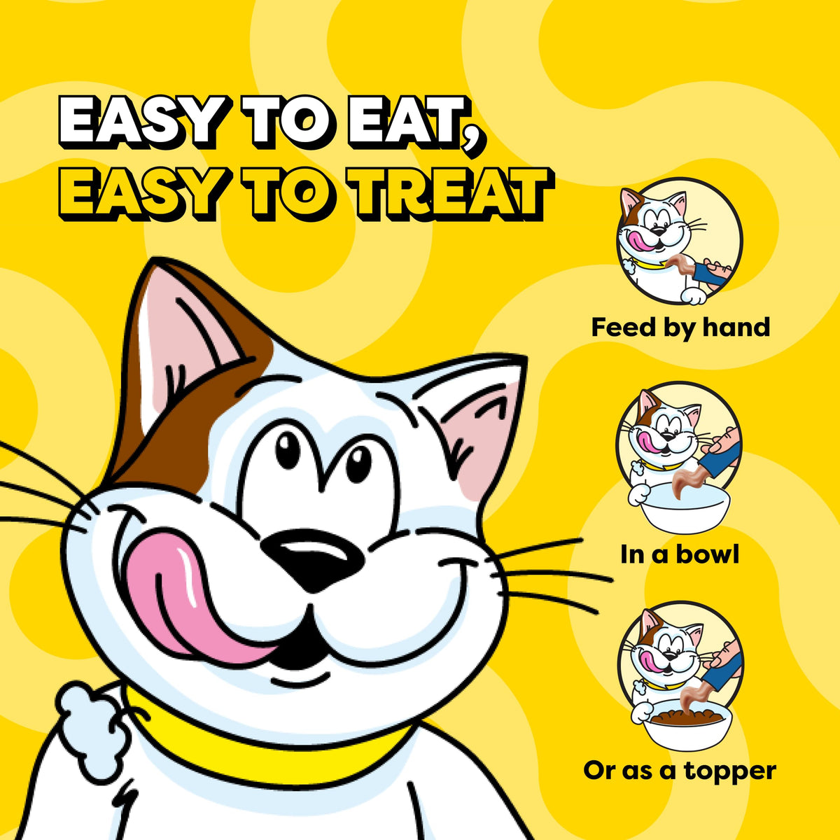 Temptations Creamy Purée Lickable Cat Treats – Seafood Variety, 48 Count