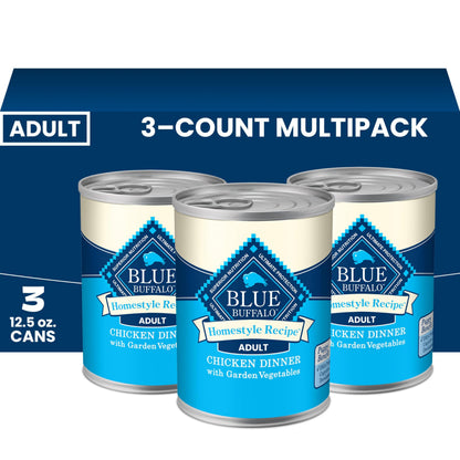 Blue Buffalo Homestyle Recipe Wet Dog Food Variety Pack, 6 Count