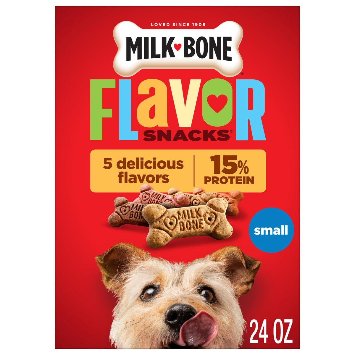 Milk-Bone Flavor Snacks Mini Dog Biscuits, 36 oz