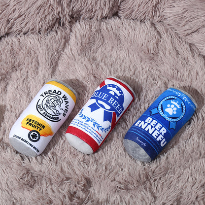 Plush elastic and chewy pet plush can toys for dogs to relieve boredom, have fun and make sounds