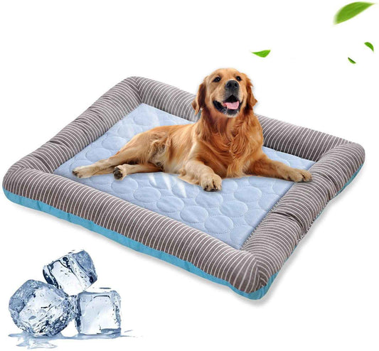 Pet Cooling Pad Ice‑Silk Dog Cat Bed Soft Breathable Summer Cool Mat Blanket