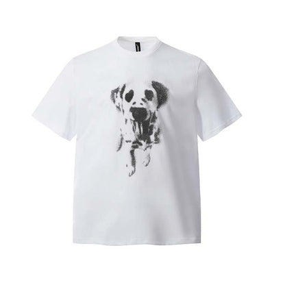 Animal Dog Printed Short sleeved T-shirt