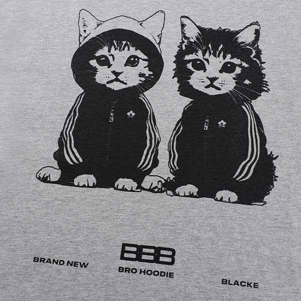 Animal cat printed short sleeved t-shirt