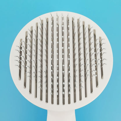 Self-Cleaning Slicker Brush for Dogs & Cats – Shedding & Grooming Comb