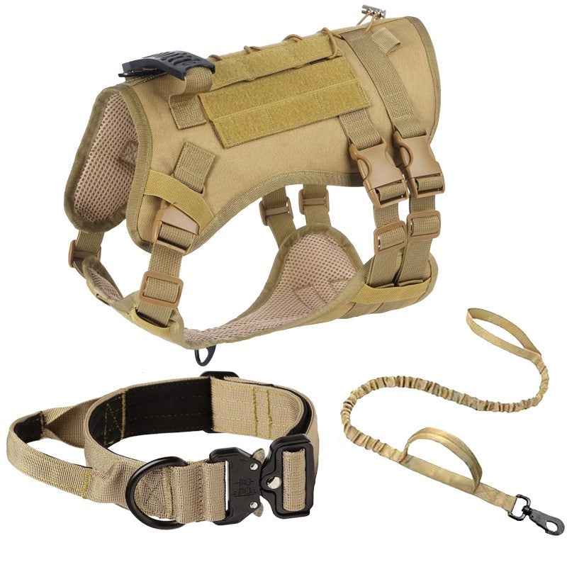 New Tactical Vest for Big Dogs Outdoor Splash‑Proof Adjustable Durable Pet Gear