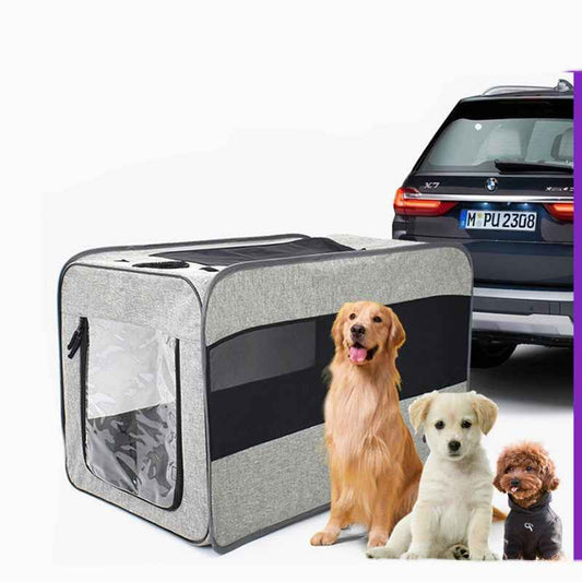 Pet Car Folding Cage – Soft‑Sided Travel Kennel for Cats & Dogs
