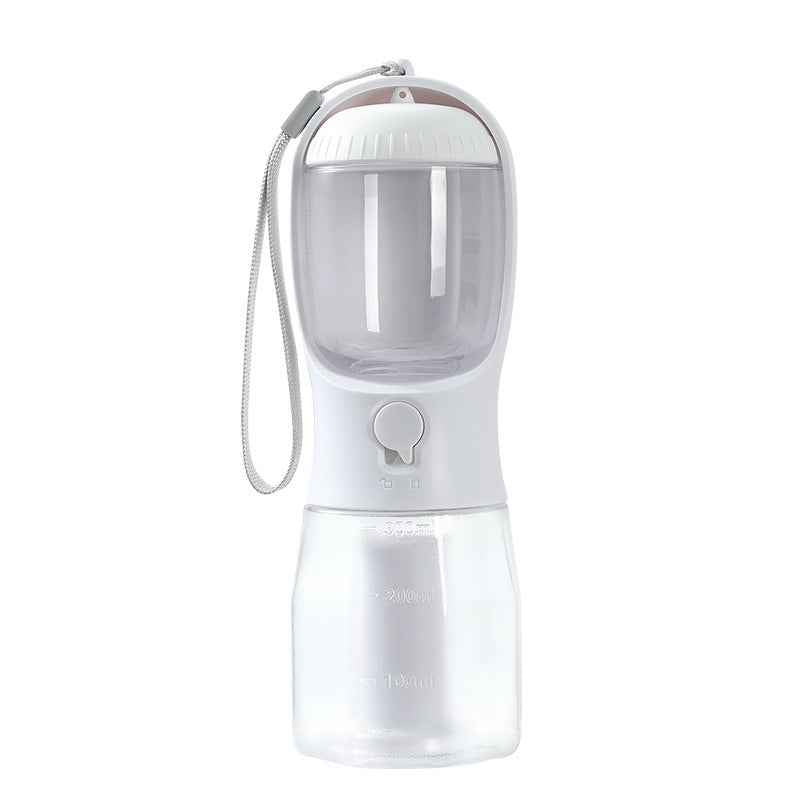 3‑in‑1 Dog Water Food Cup Portable Pet Bottle with Waste Bag Holder Travel