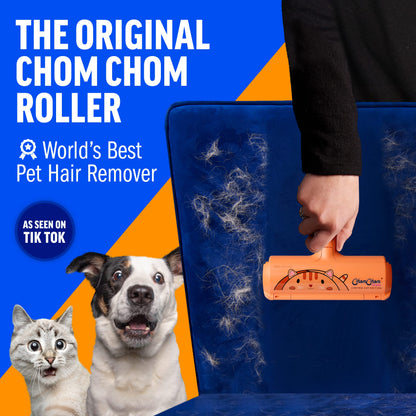 ChomChom Roller reusable pet hair remover white