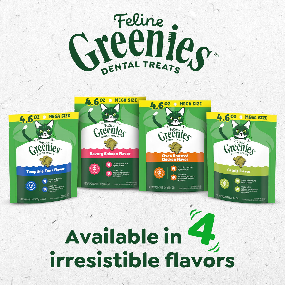 Feline Greenies Dental Treats – package contents view
