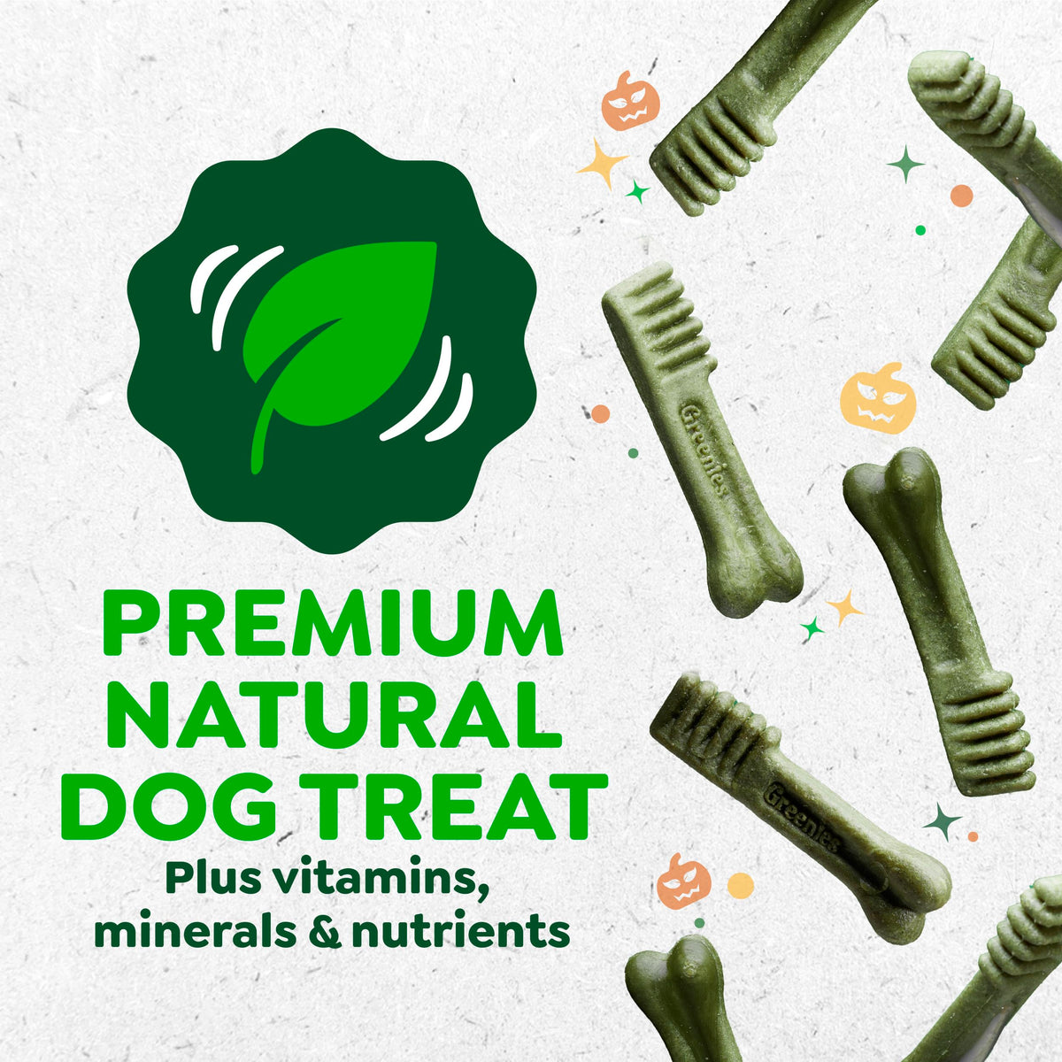 Greenies Teenie Natural Dental Dog Treats – Fresh Mint Flavor, 43 Count