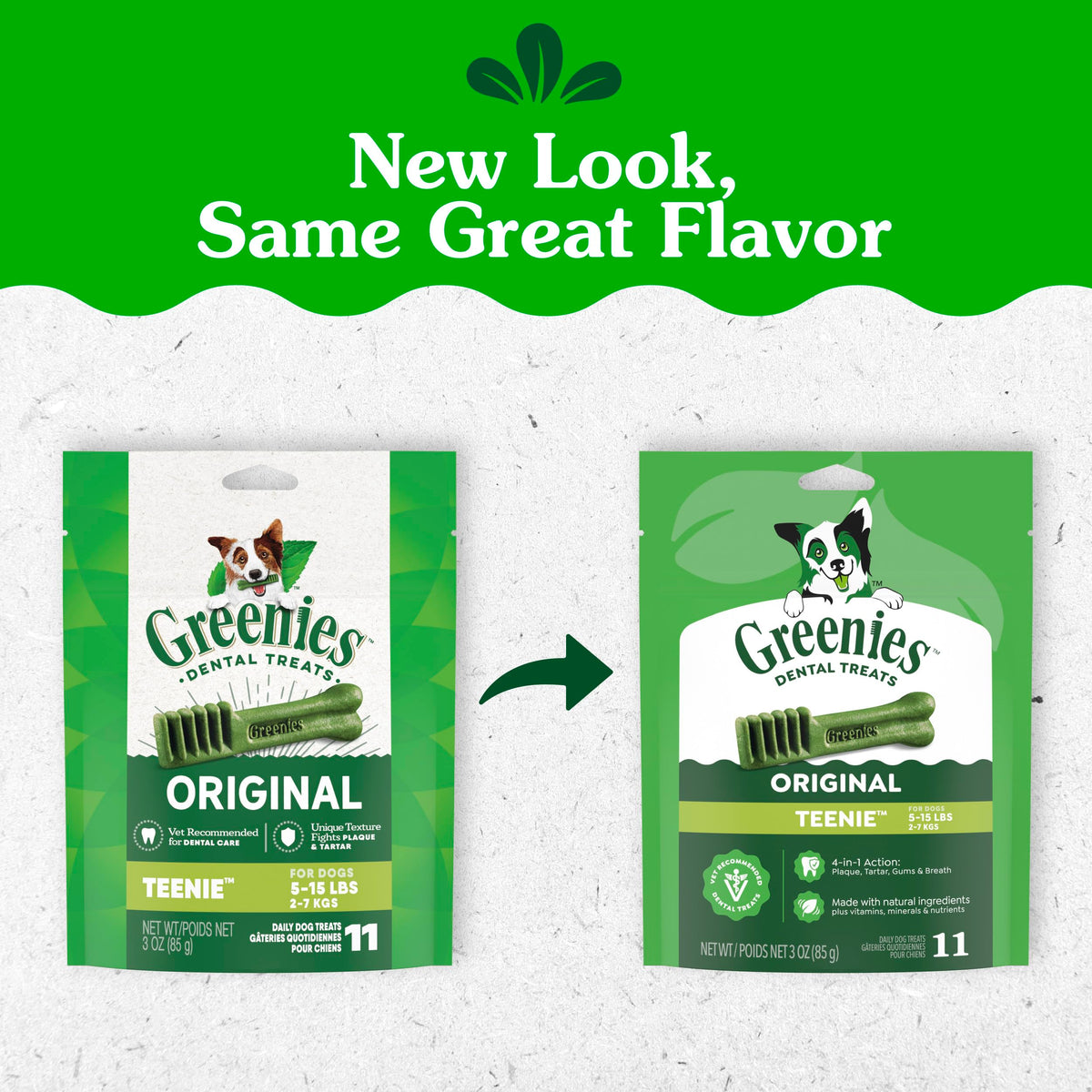 Greenies Teenie Natural Dental Dog Treats – Fresh Mint Flavor, 43 Count