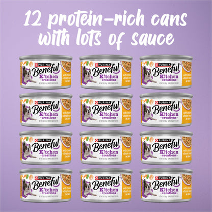 Purina Beneful Kitchen Creations Lamb Wet Dog Food in Sauce, 12 Cans