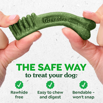Greenies Teenie Natural Dental Dog Treats – Fresh Mint Flavor, 43 Count