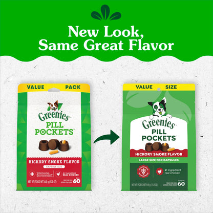 Greenies Pill Pockets for Large Dogs – Chicken Flavor, 15.8 oz