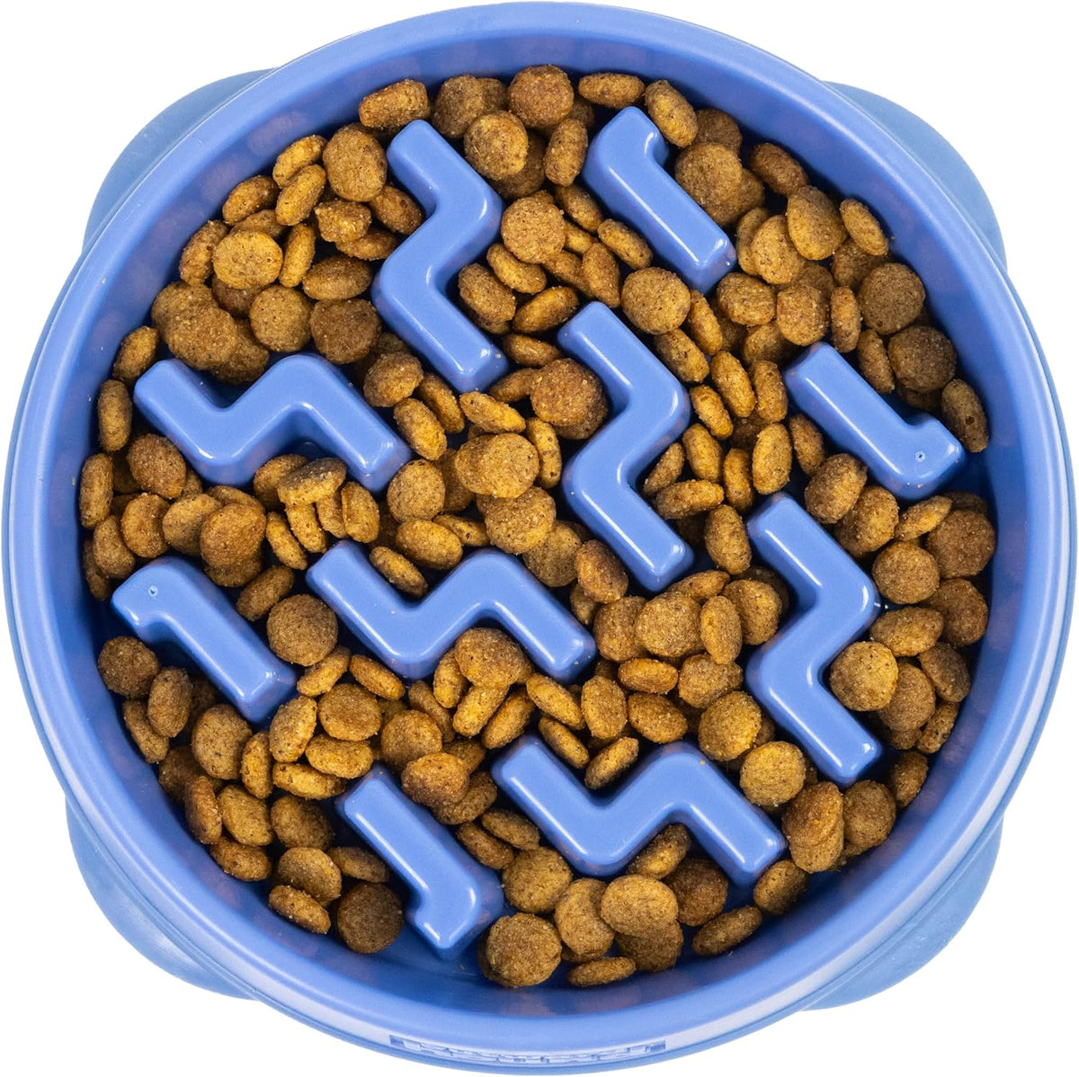 Slow Feeder Dog Bowl Blue – main product view